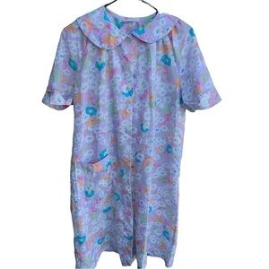 Vintage JCPenney Misses Robe Floral House Dress